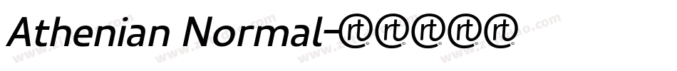 Athenian Normal字体转换